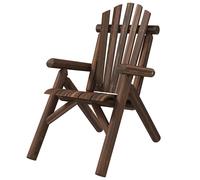 Outsunny Chaise de jardin, Chaise longue d'extérieur, jusqu'à 113 kg, résistant aux intempéries, Anthracite