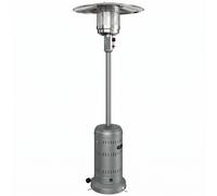 Outsunny Chauffage Extérieur Terrasse Portable 13 kW, Niveaux de Chauffe Réglables, Protection Anti-Basculement, 82x82x223cm Gris