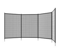 Outsunny Clôture barrière de sécurité pour piscine filet - lot de 4 panneaux - Dim. 365L x 126H cm - noir