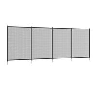 Outsunny Clôture Barrière de Sécurité pour Piscine Lot de 4 365x126cm Noir