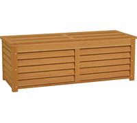 Outsunny Coffre de rangement extérieur jardin 176L en bois avec poignée, dim. 130L x 50l x 45H cm