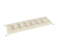 Outsunny Coussin Bain de Soleil Chaise Longue UV50+ 198x65x13cm Beige
