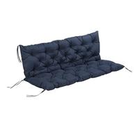 Outsunny Coussin de Banc Matelas Assise Dossier pour Banc de Jardin Coussin balancelle canapé 3 Places Grand Confort 150 x 98 x 8 cm Bleu