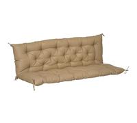 Outsunny Coussin de banc matelas assise dossier pour banc de jardin coussin balancelle canapšŠ 3 places grand confort 150 x 98 x 8 cm kaki clair