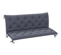 Outsunny Coussin Matelas Assise Dossier pour Banc de Jardin balancelle canapé 3 Places Grand Confort 150 x 98 x 8 cm Gris