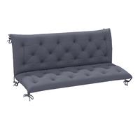 Outsunny Coussin Matelas Assise Dossier pour Banc de Jardin balancelle canapé 3 Places Grand Confort 150 x 98 x 8 cm Gris