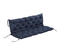 Outsunny Coussin de Banc Matelas Assise Dossier pour Banc de Jardin Coussin balancelle canapé 3 Places Grand Confort 150 x 98 x 8 cm Bleu
