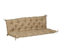 Outsunny Coussin matelas assise dossier pour banc de jardin balancelle canapé 3 places grand confort 150 x 98 x 8 cm kaki clair