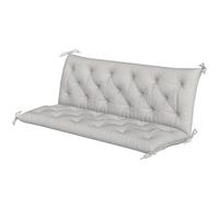 Outsunny Coussin matelas assise dossier pour banc de jardin balancelle canapé 3 places grand confort 150 x 98 x 8 cm gris clair