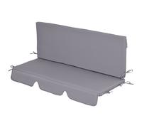 Outsunny Coussins pour balancelle de jardin, coussins pour balancelle 3 places, 2 pièces,130 x 45 x 5 cm, gris foncé
