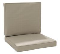 Coussins pour chaise - coussins fauteuil de jardin - Outsunny - coussin assise et dossie - polyester - 56x52/56x46cm - kaki