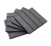 Outsunny Dalles terrasse - caillebotis - Lot de 11 pcs, Surface Max. 1 m² - emboîtables, Installation très Simple, dim. 30 x 30 cm