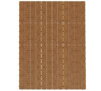 Outsunny Dalles terrasse - caillebotis - Lot de 12 pcs, Surface Max. 1,08 m²- emboîtables, Installation très Simple