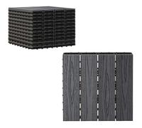 Outsunny - Dalles terrasse - WPC - 30x30x2.2cm - Gris