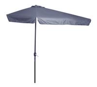 Outsunny – Demi-parasol balcon – 5 entretoises métal – 230×130×249 cm – Polyester haute densité Gris