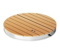 Outsunny Douche de jardin extérieure portable, douche de camping hauteur de fontaine réglable jusqu'à 4 m, Ø 70,5 cm