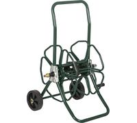Outsunny DšŠvidoir de tuyau d'arrosage sur roues, 30 m de tuyau de ?16 mm, dšŠvidoir chariot, enrouleur tuyau d'arrosage, poignšŠe antidšŠrapante, mšŠtal, vert
