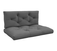 Outsunny Ensemble de 2 Coussins Canapé Palette 120L x 80l x 12H cm Gris | 2 Places, Grand Confort, Polyester