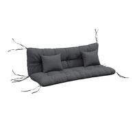 Outsunny Ensemble de 4 Coussins d'Extérieur pour Balancelle de Jardin Gris | Coussin d'Assise, de Dossier, 2 Oreillers