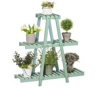 Outsunny - Étagère à plantes - Bois de sapin - 76x26x76cm - Vert