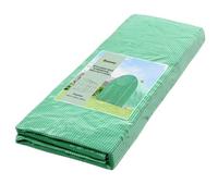 Outsunny Film de serre 4 x 2 m - Imperméable - Avec porte zippée - 8 fenêtres - Protection UV - Film indéchirable en polyéthylène - Bâche de protection pour tunnel de serre - Vert