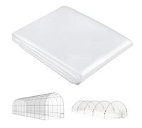 Outsunny Film de serre 8x10 m imperméable protection UV PE transparent | Film de jardin, film PE épais résistant à la déchirure, bâche pour tunnel de serre, film uniquement