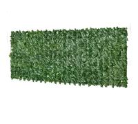 Outsunny Haie Artificielle Brise-Vue décoration Rouleau 3L x 1H m Feuillage réaliste Anti-UV Vert