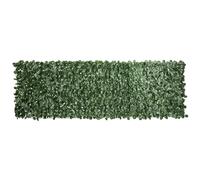 Outsunny Haie Artificiel Brise-Vue décoration Rouleau 3L x 1H m Feuillage réaliste Anti-UV Vert Foncé
