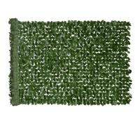 Haie Artificiel Outsunny Brise-Vue décoration Rouleau 3L x 1H m Feuillage réaliste Anti-UV Vert foncé