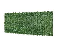 Outsunny Haie Artificielle Brise-Vue décoration Rouleau 3L x 1H m Feuillage réaliste Anti-UV Vert