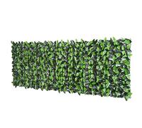 Outsunny Haie Artificielle Feuilles de Laurier - Brise-Vue Feuillage réaliste dim. 3L x 1H m PE Anti-UV Vert