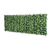 Outsunny Haie Artificielle Feuilles de Laurier - Brise-Vue Feuillage réaliste dim. 3L x 1H m PE Anti-UV Vert