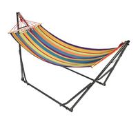 Hamac de Jardin Outsunny Acier 270x100x94cm multicolore