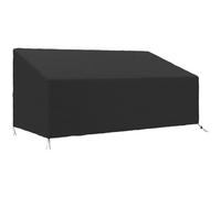Outsunny Housse de Canapé Exterieur 3 Places 218 x 111 x 63/101 cm Noir | Imperméable, Housse de Banc de Jardin 600D Tissu Oxford, Bache de Canapé Extérieur Balcon, Terrasse