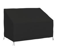 Outsunny Housse de canapé exterieur étanche, housse de banc de jardin 600D tissu oxford, 140 x 84 x 56/94 cm, noir