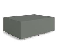 Outsunny Housse de Meubles de Jardin Imperméable Bâche Oxford 600D Gris | Housse Salon de Jardin, Coupe-Vent, Anti-UV, Tissu Ultra-Résistant, pour Table et Chaises d'Extérieur