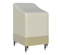 Outsunny Housse de protection pour chaises de jardin empilables Oxford 600D 70x90x115 cm Beige café