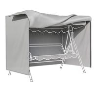 Outsunny Housse de Protection balancelle de Jardin 3 Places bâche étanche dim. 2,05L x 1,24l x 1,64H m Polyester Gris