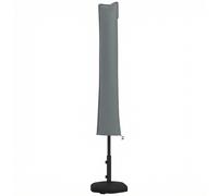Outsunny Housse de protection imperméable pour parasol droit avec fermeture éclair et cordon de serrage gris