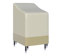 Outsunny Housse de protection pour chaises de jardin empilables Oxford 600D 70x90x115 cm Beige café