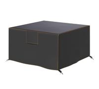 Outsunny Housse de protection pour mobilier de jardin résistante à l'hiver étanche bâche anti-UV tissu Oxford 420D 125x125x74 cm Noir