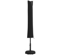 Outsunny Housse Imperméable Noire pour Parasol Droit avec Zip et Cordon Anti-Intempéries Aosom France