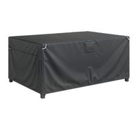 Outsunny Housse Salon de Jardin Extérieure Imperméable 420D Tissu Oxford, avec Évent et Sac de Rangement, 180x120x74cm, Noir