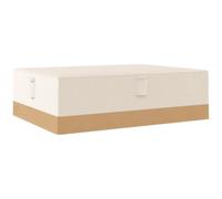 Outsunny Housses de Jardin Imperméables 275 x 208 x 78 cm 600D Beige | Housse Oxford pour meubles d'extérieur, 4 aérations, pour table et chaises, 5 poignées, cordon de serrage