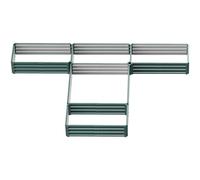 Outsunny Jardinière carré potager de jardin bac à fleurs en acier modulable ensemble de 5 jardinières pour légumes, plantes, fleurs, vert