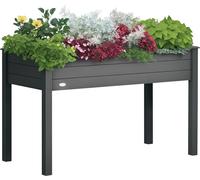 Outsunny Jardinière sur Pieds Potager dim. 123L x 57l x 76H cm Inserts d'irrigation + Feutre de Drainage Inclus Bois Massif Sapin