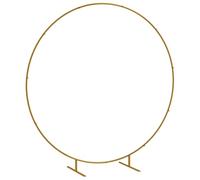 Outsunny Kit d'Arche Ballon Rond Arche de Jardin Rosiers Acier Doré 2,24 m