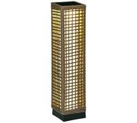 Outsunny Lampadaire solaire extérieur en résine tressée, lampadaire sans fil rechargeable avec capteur de lumière, style moderne, lampadaire LED extérieur, étanche, pour jardin patio, 69 cm, sable