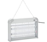 Lampe UV anti-insectes - Outsunny - anti moustique tue mouche électrique destructeur 20 W - métal - gris