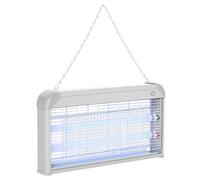 Outsunny Lampe UV anti-insectes anti moustique tue mouche électrique destructeur d'insectes 30 W gris